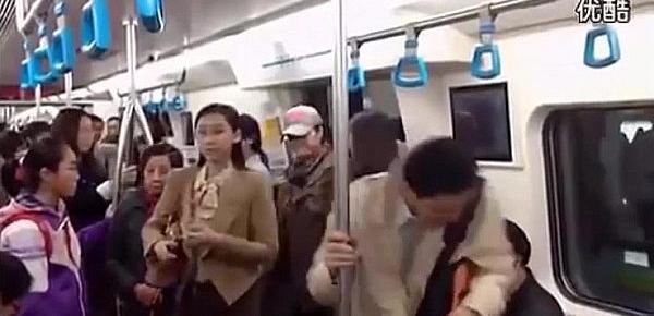  Sexy Chinese girls Sex in the subway